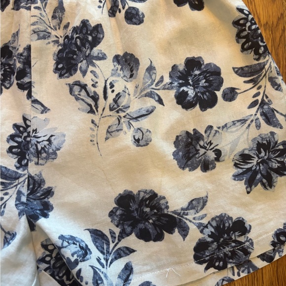 Lush blue&white floral shorts - Picture 7 of 9